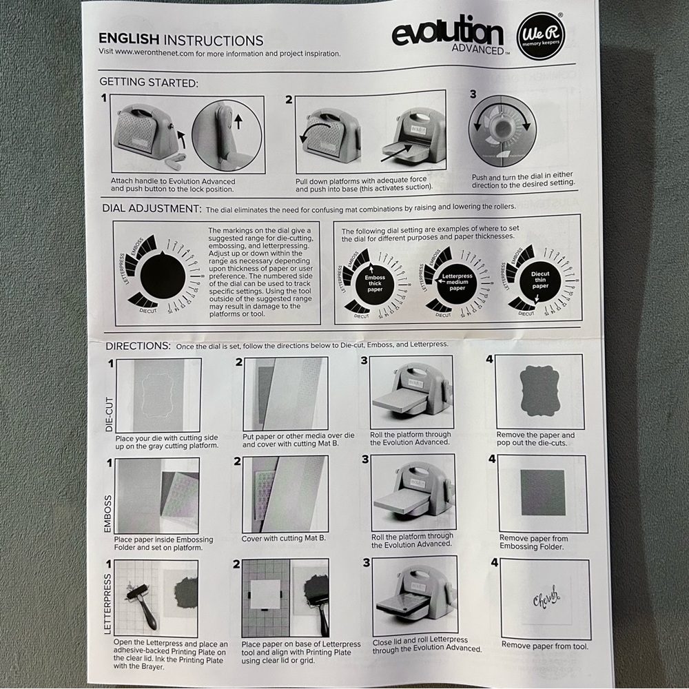 We R Memory Keepers Evolution Advanced die-cut & embossing machine - Picture 15 of 15